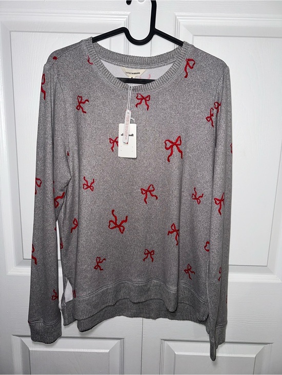 Lucky Brand Sweaters - 🎀 Lucky Brand Cloud Soft Bow Sweater — NWT 🎀